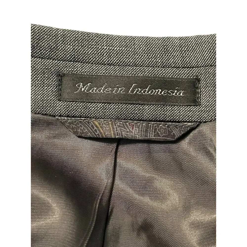 Lauren Ralph Lauren Gray 100% Wool Sport Coat Blazer Jacket 46R Classic Fit